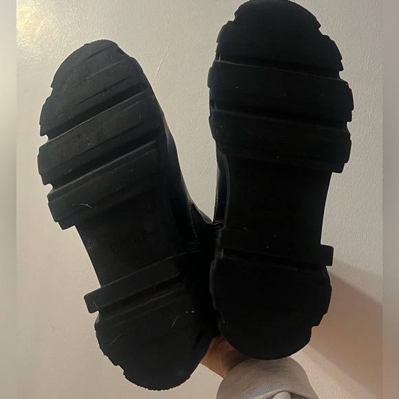 black ganni lug sole boots - Picture 4 of 5